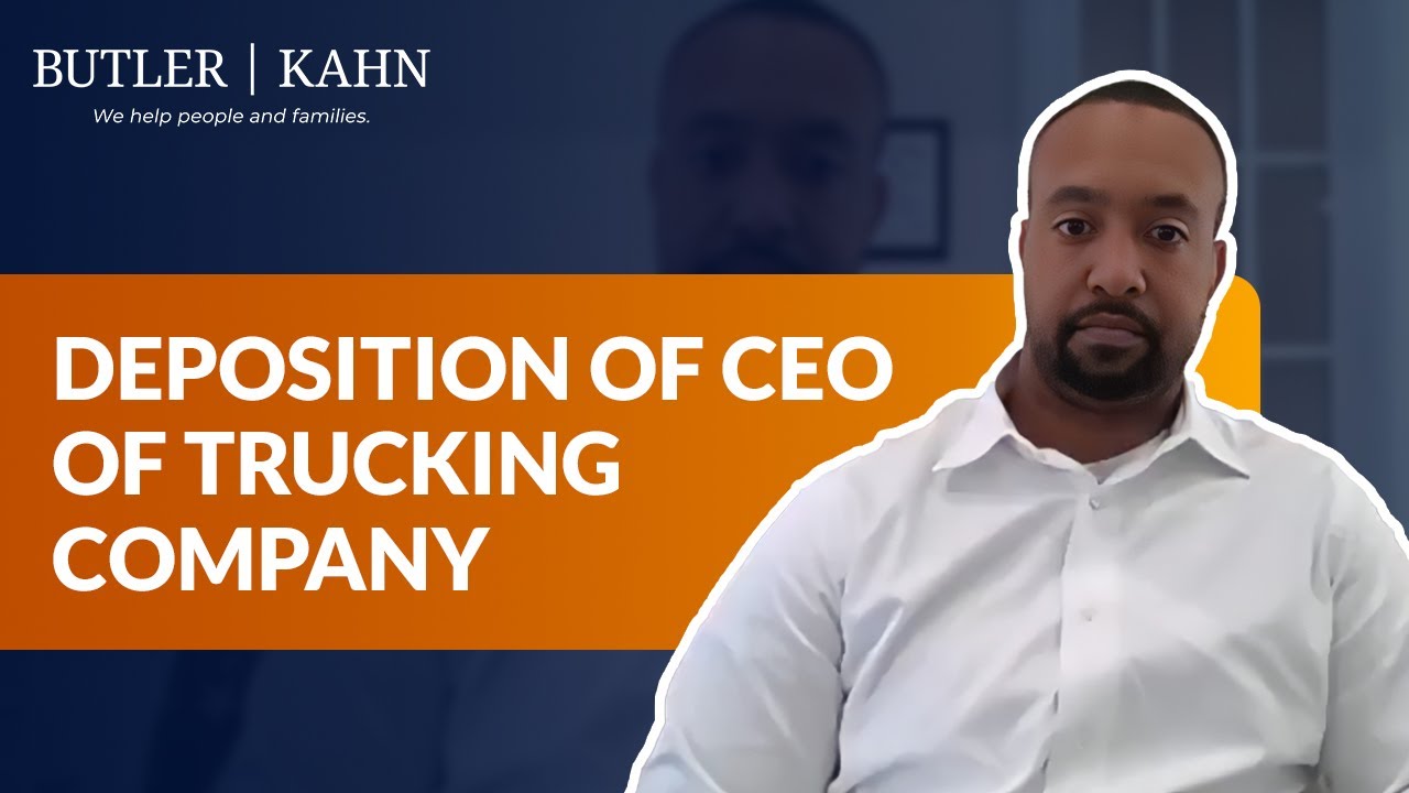 Deposition of CEO of Trucking Company