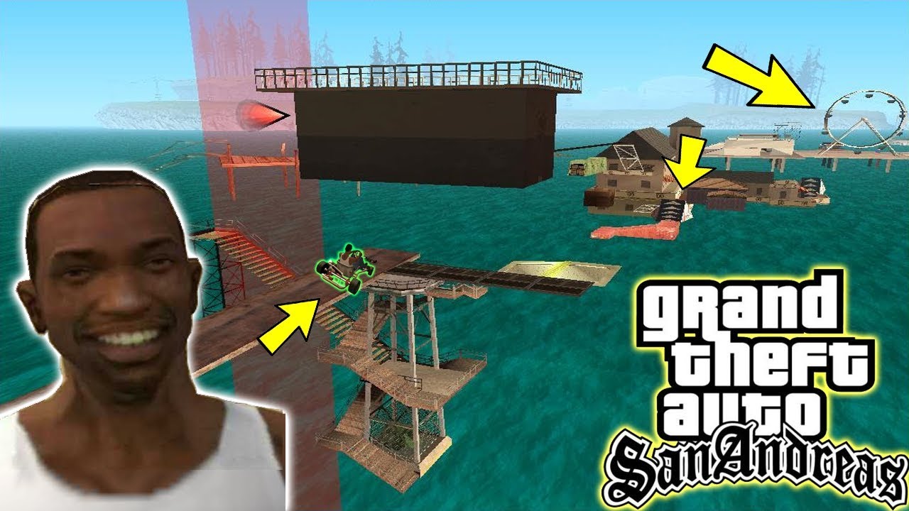 اصعب ماب في قراند سان اندرياس اتحداك ان تجتازه gta san andreas mod map