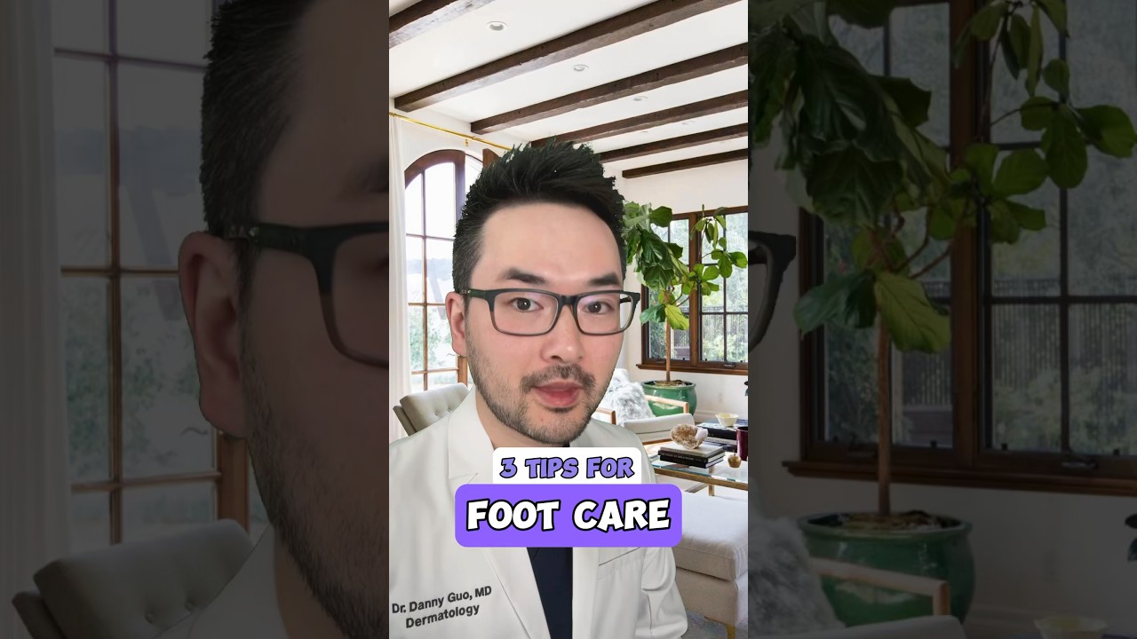 3 tips for foot care 😁 #skincare #dermatology #footcare