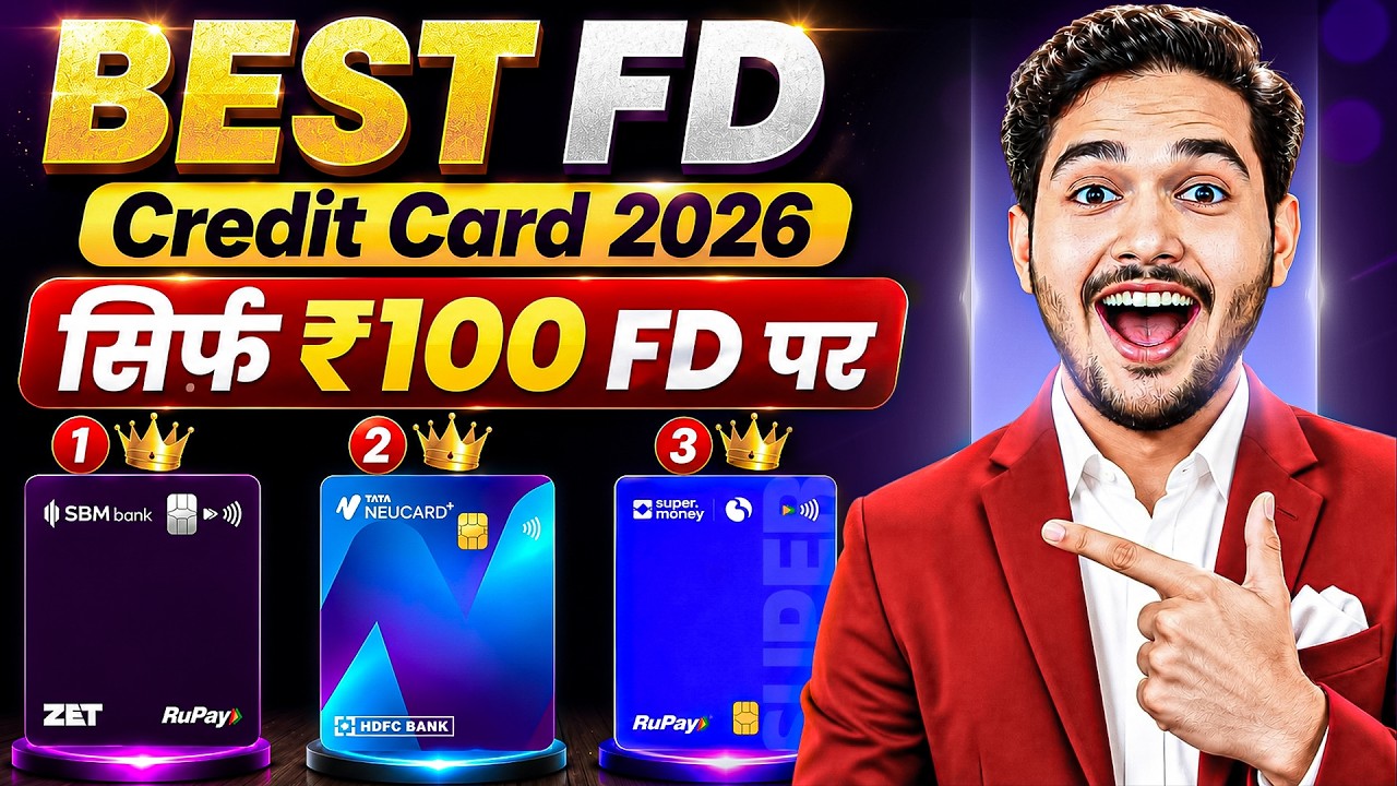 Top 3 FD-Based Credit Cards 2026 | Best Credit Cards Against Fixed Deposit in India | FD Credit Card