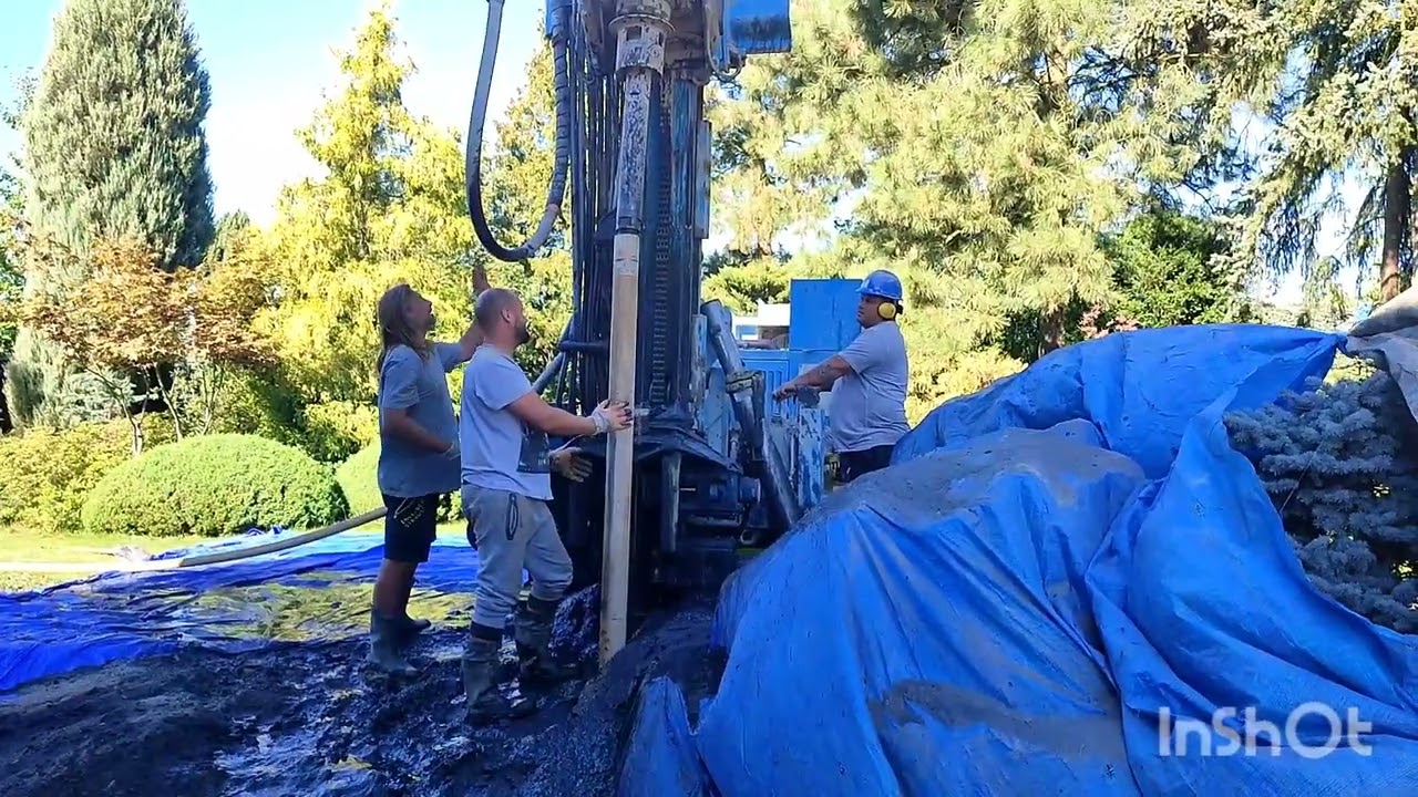 How to drill and installation ground source heat pump borehole. www.hlubinnevrty.cz 💦💦💦#hlubinnevrty