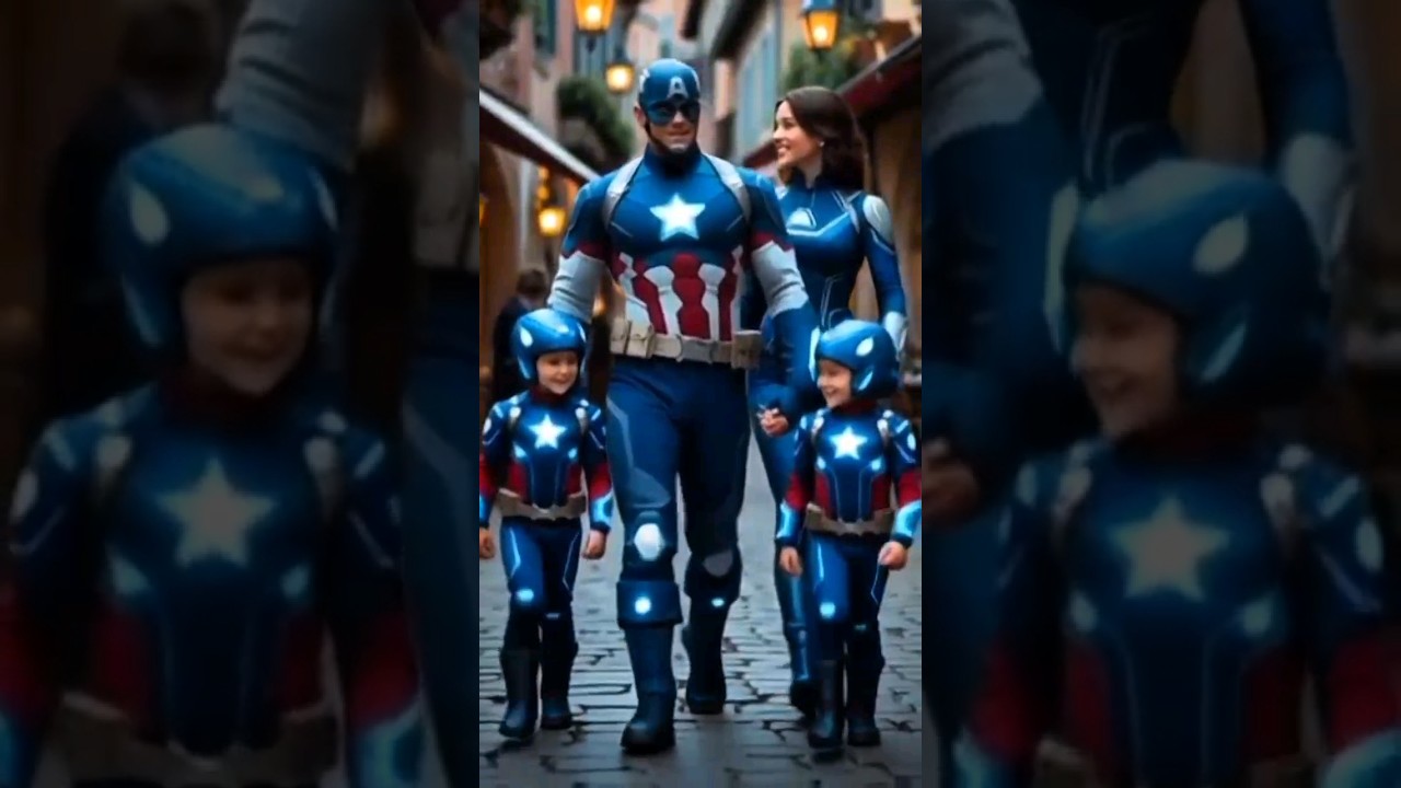 Captain America And Ironman With Family #avengers #actionfigures