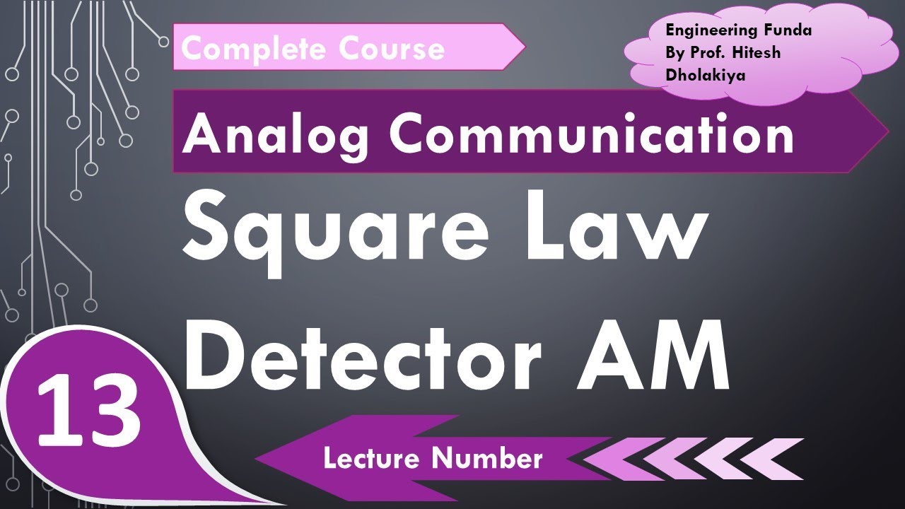 Square Law Detector (Basics, Derivation, Working, Block Diagram & Circuit) Explained | AM detection