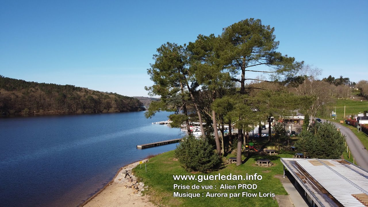 Beau Rivage - Lac de Guerlédan , vue par drone