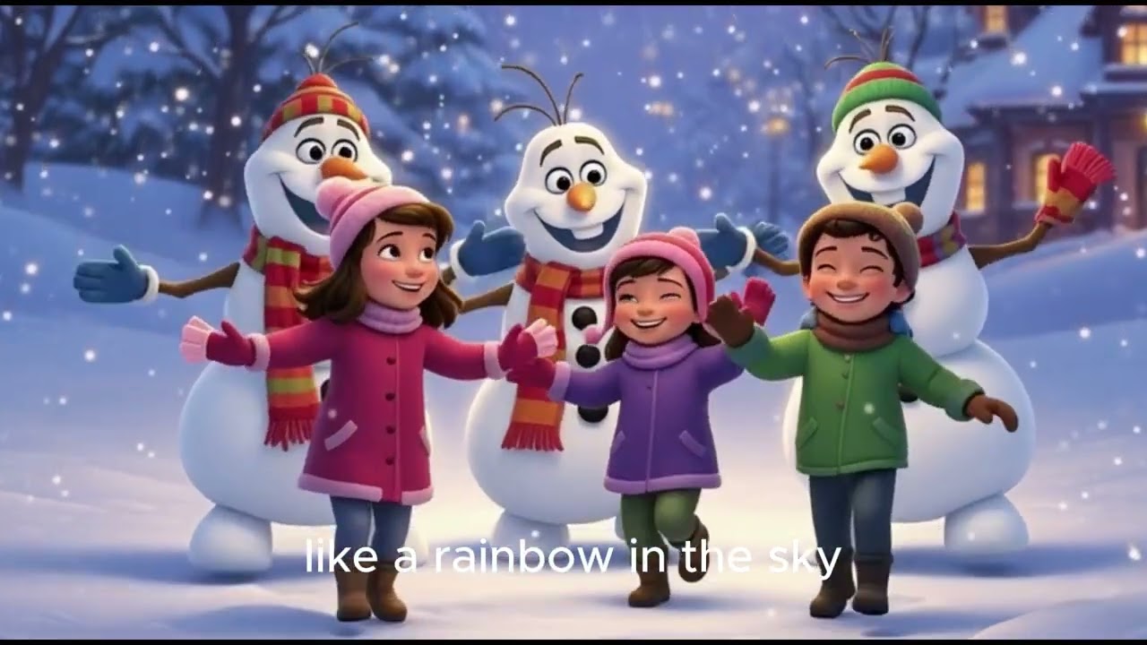 Children song and lyric ,Christmas Snowflakes Dance, Disney-Style  Snowflakes twinkling as they fall
