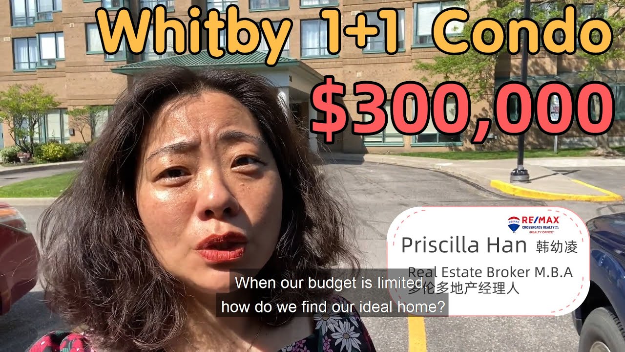 (Virtual Tour) Whitby 1+1 Condo for only $300,000, 35 min drive to the downtown core!