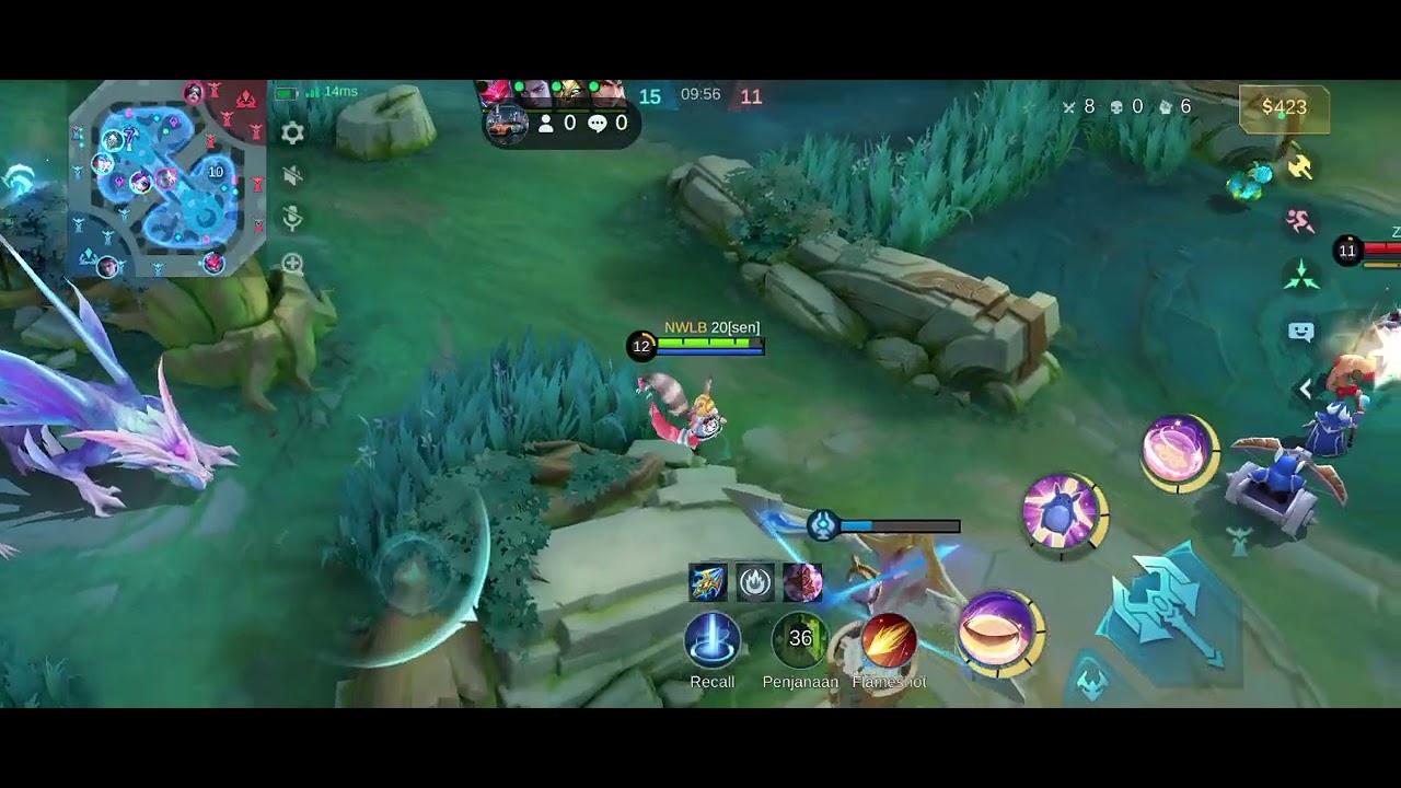 Nana membuli. MVP. #mobilelegends 