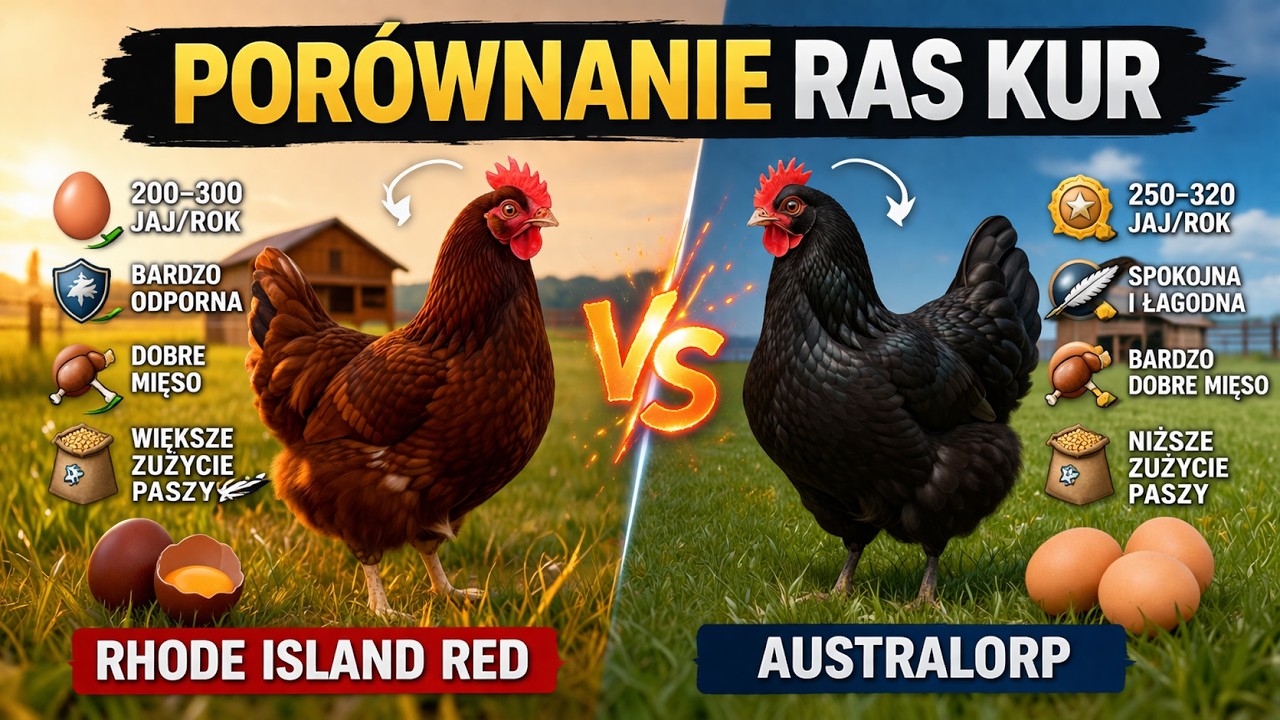 Australorp czy Rhode Island Red? Zobacz zanim kupisz kury Karmazyn i Australorp. Dużo  jaj ? sprawdż