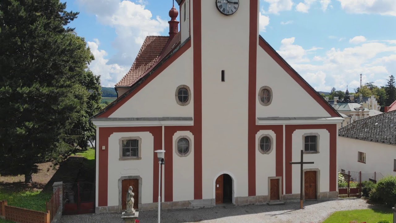 Světlá nad Sázavou pohledem dronu