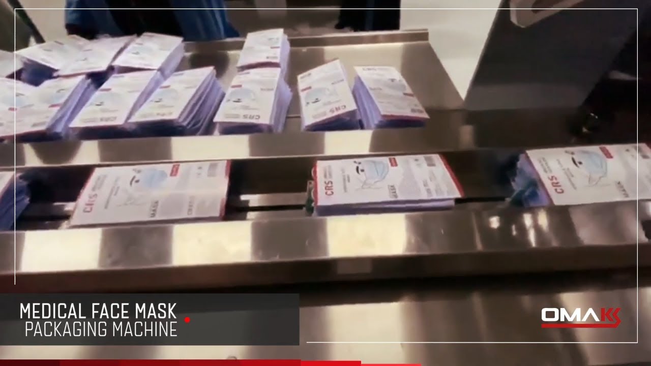 Cerrahi Maske Paketleme Makinesi  Medical Face Mask Packaging Machine Omaks Makina