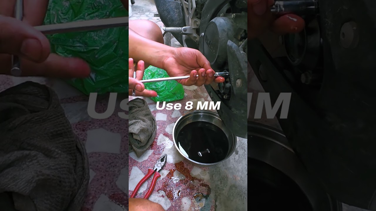 Yamaha MT15 Engine Oil Change #yamahamt15 #mt15v2 #oilchange #service #shorts #telugushorts