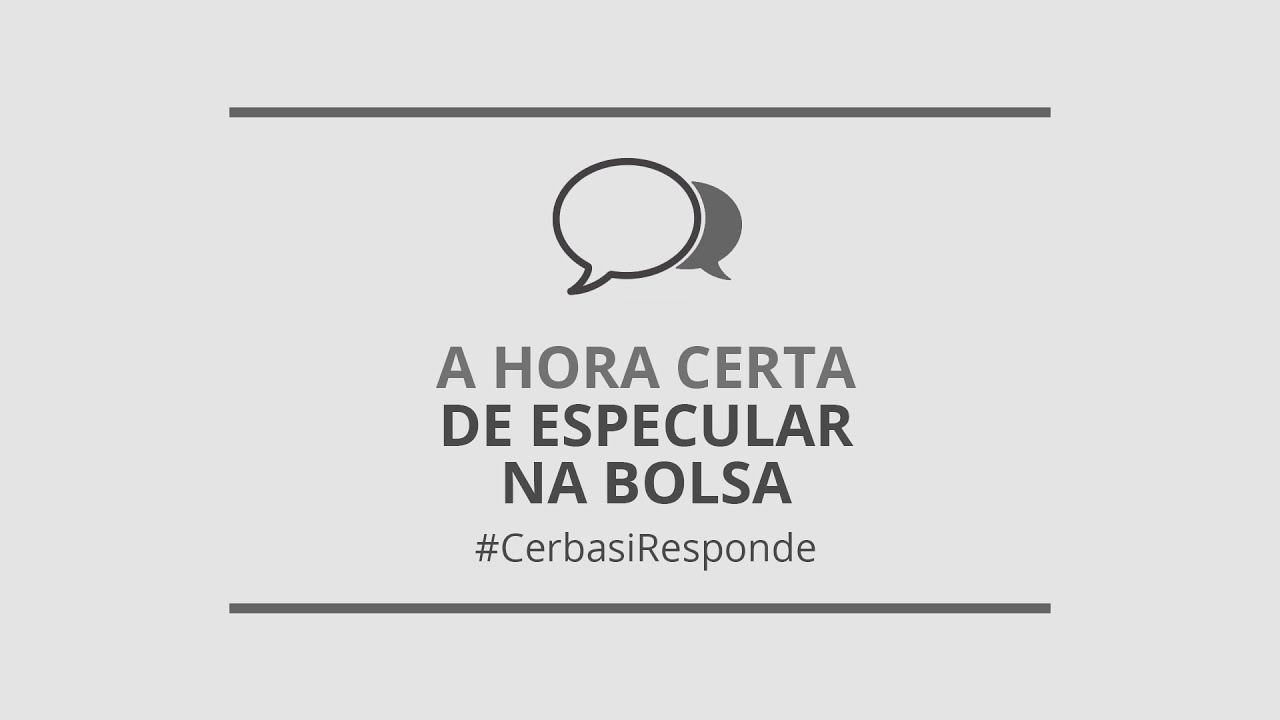 O momento certo de especular na bolsa