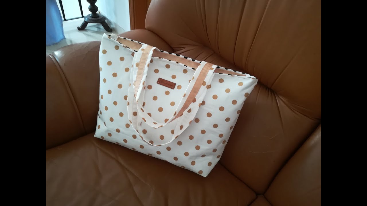 Sac/Tote Bag en toile cirée - Couture Anaïs