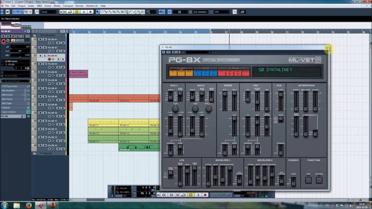 Synthwave patches for PG-8X VST