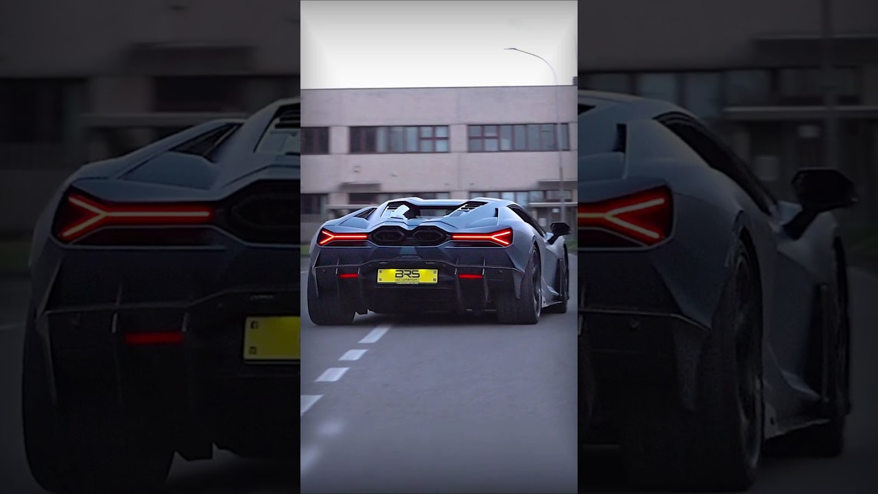 Прямоточный выхлоп Revuelto, звук разгона на 9500 об/мин 😍 #lamborghini #revuelto #straightpipes