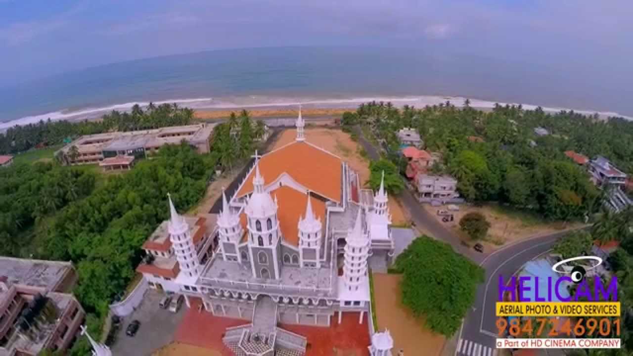 Helicam view of St.Thomas Church,Veli,Trivandrum