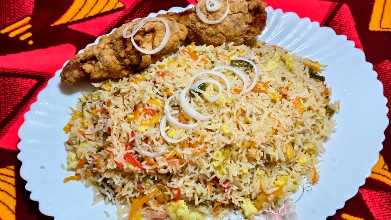 ফ্রাইড রাইস রান্না।