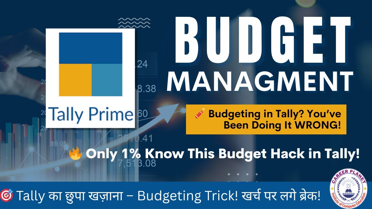 📊 Budget Management in Tally Prime | Easy Step-by-Step Guide 💡 | Learn Tally with Examples 🧾