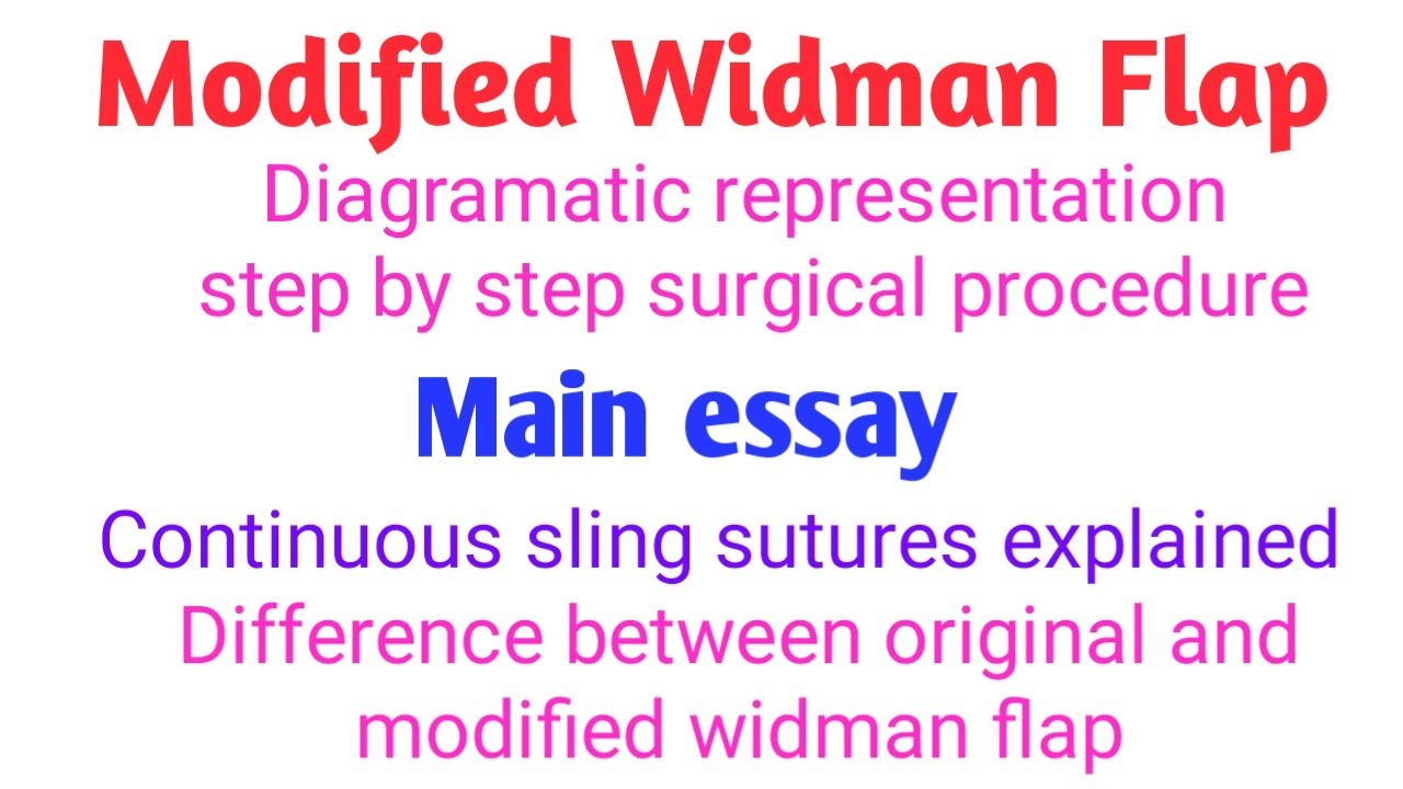 Modified Widman Flap