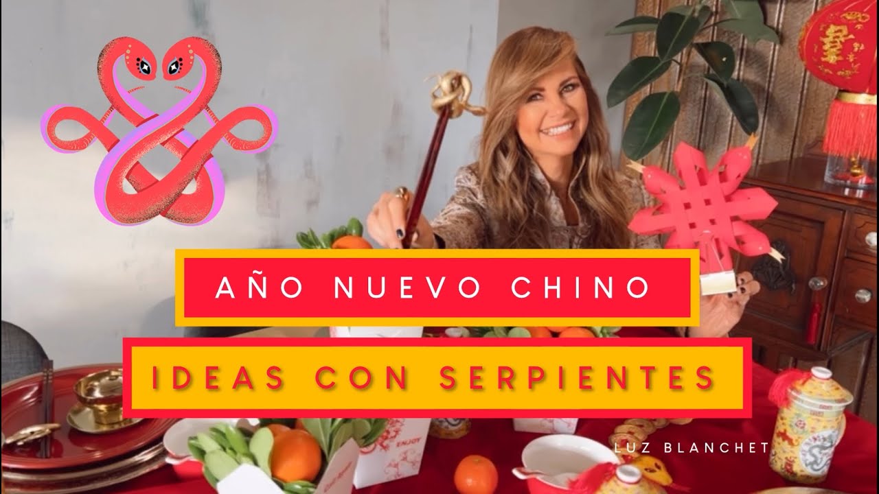 5 SÚPER ideas para DECORAR el AÑO NUEVO CHINO de la SERPIENTE  / Luz Blanchet