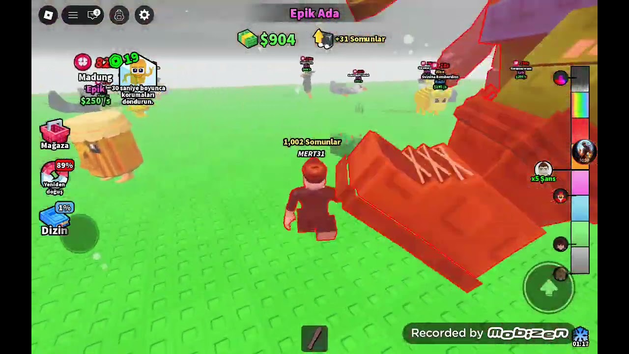 Ayaklarımızı uzatarak brainrot çaldık roblox