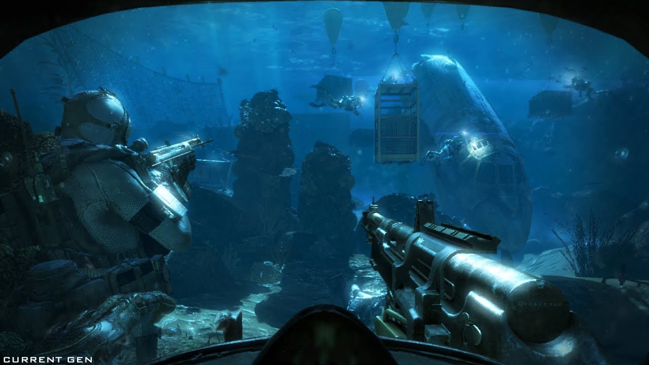 MOST BEAUTIFUL UNDERWATER COMBAT IN GAMES ! Call of Duty Ghosts