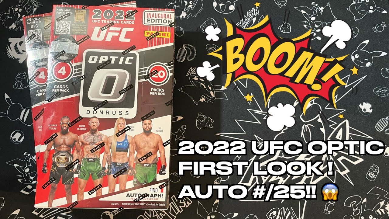 FIRST LOOK!! 2022 UFC Donruss Optic Hobby WE HIT AN AUTO #/25!! 😱