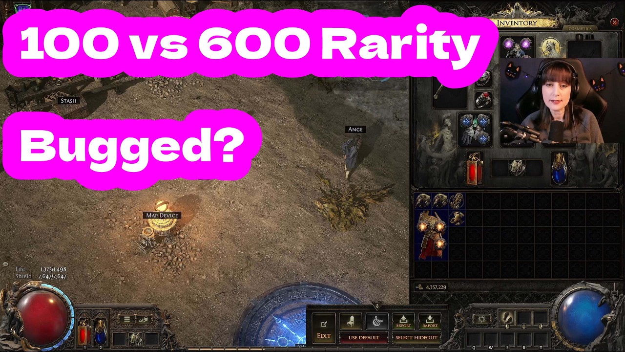 POE2 100 vs 600 Rarity - This is insane, must be a bug. Ritualist rarity stacking build