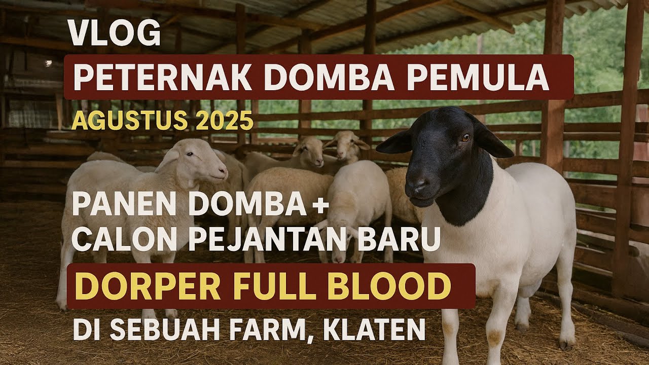 VLOG Peternak Domba  Pemula Agustus 2025 Panen Domba + Calon Pejantan Baru