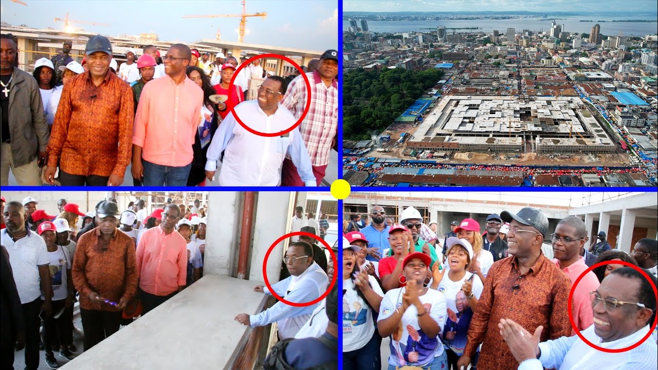 💯% TRAVAUX ZANDO : PAPA MOLIÈRE SATISFAIT DES TRAVAUX DU NOUVEAU MARCHÉ CENTRAL DE KINSHASA...