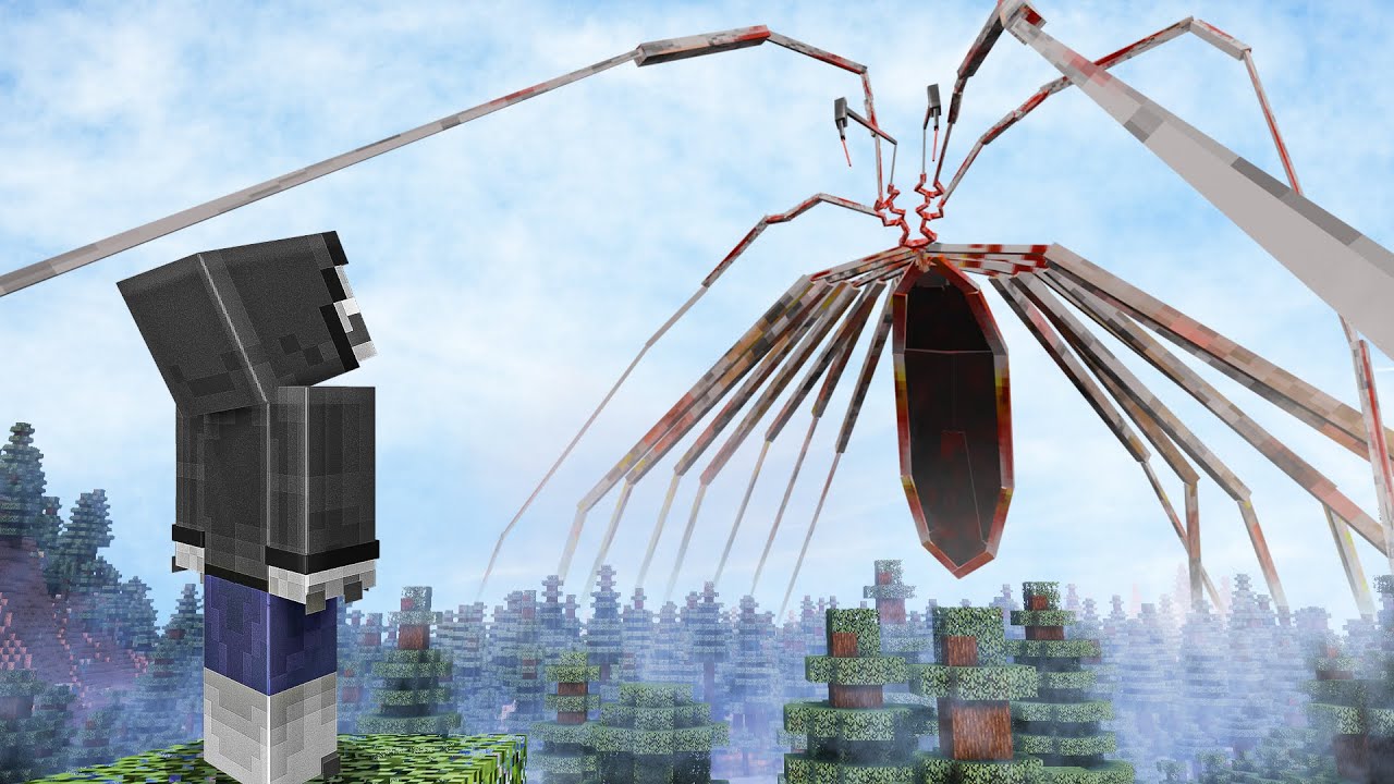 Sobreviv&iacute; a Ara&ntilde;as Gigantes en Minecraft