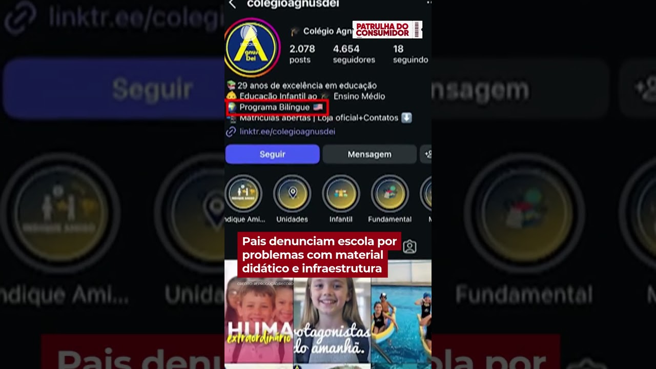 Pais denunciam escola por problemas com material e infraestrutura #Shorts #PatrulhaDoConsumidor