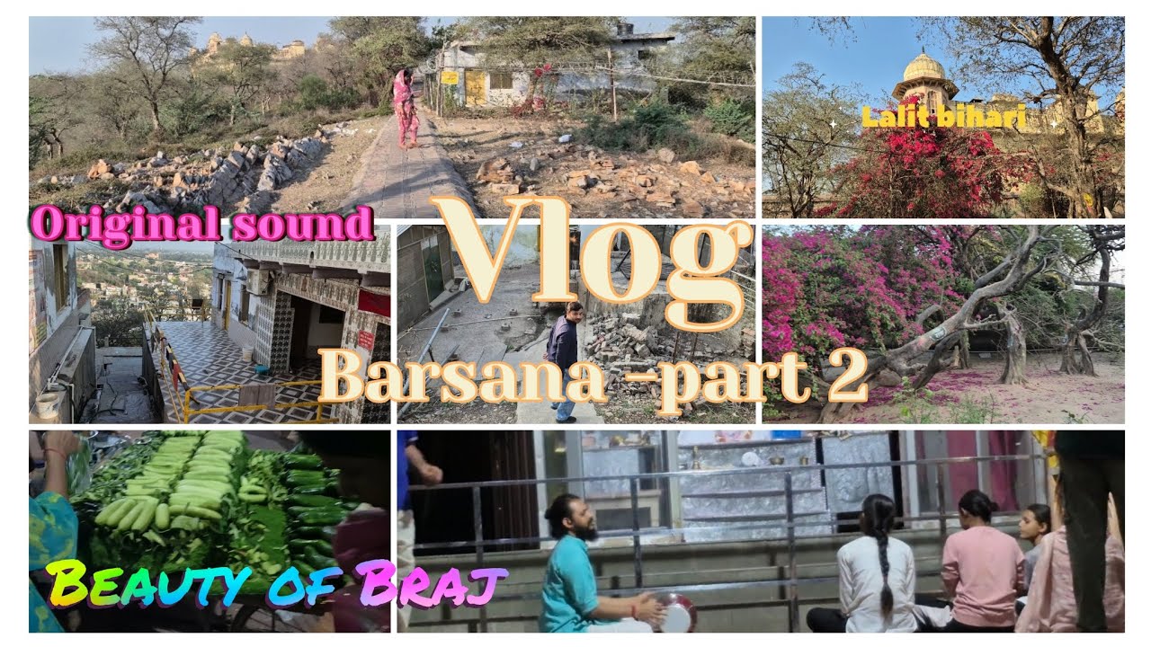 Real Barsana with original sound ...Radhe radhe
