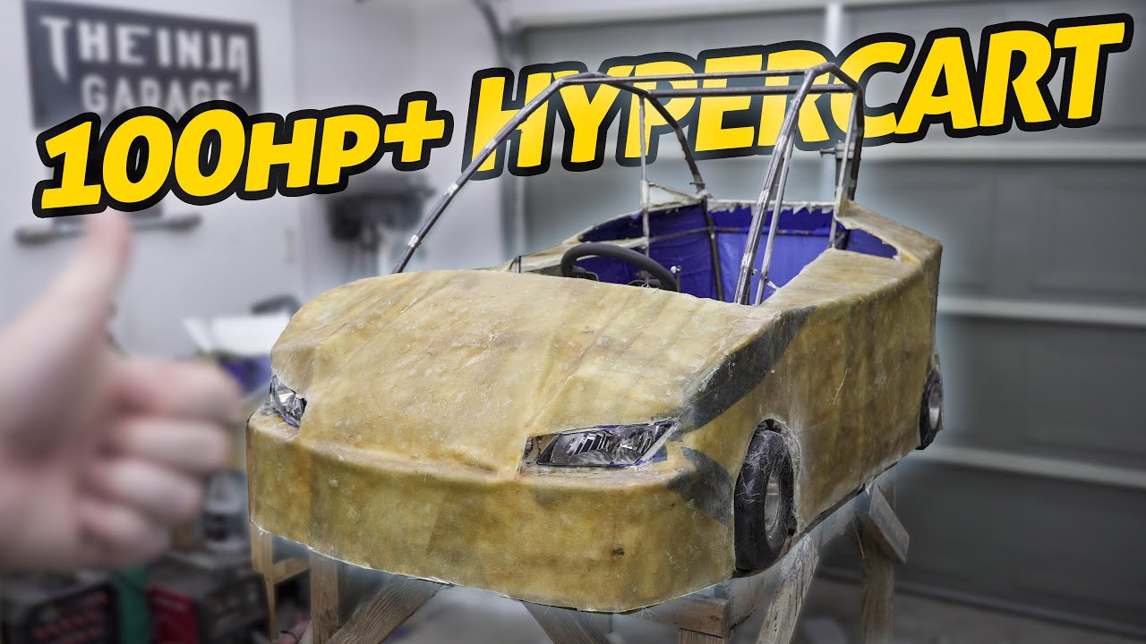 our ELECTRIC HYPER-CART gets a FIBERGLASS BODY!