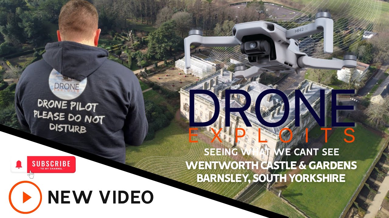 WENTWORTH CASTLE & GARDENS, BARNSLEY, SOUTH YORKSHIRE DRONE FLYOVER