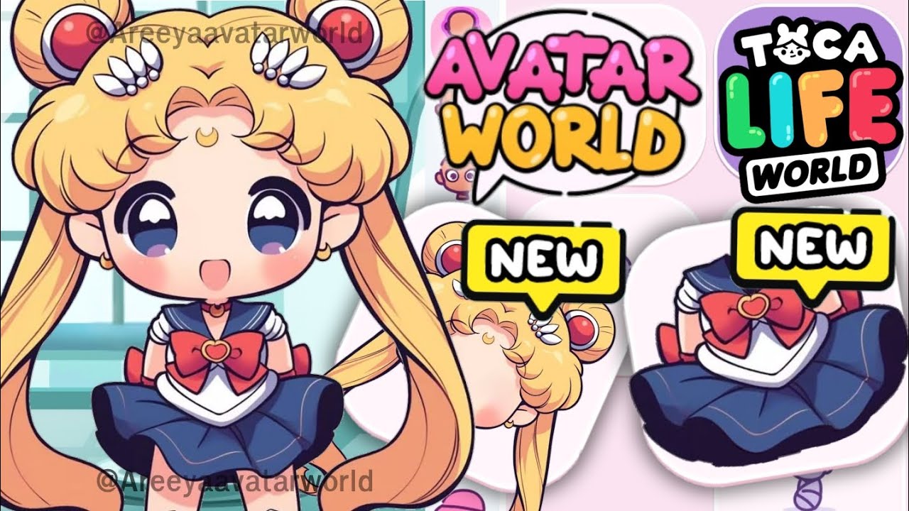 HOW TO MAKE NEW SAILOR MOON SO CUTE 🥰 IN AVATAR WORLD AND TOCA BOCA WORLD 😍🌎