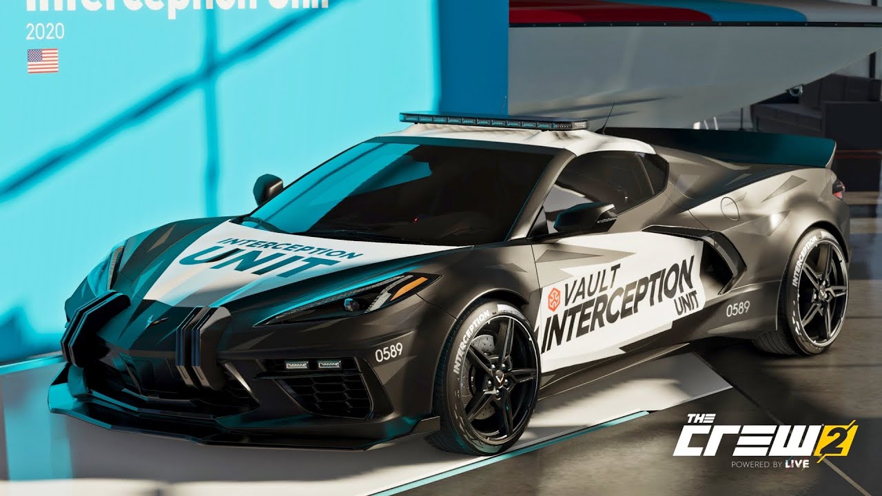 The Crew 2: Chevrolet Corvette C8 Stingray Interception Unit (2020) | The Chase DLC