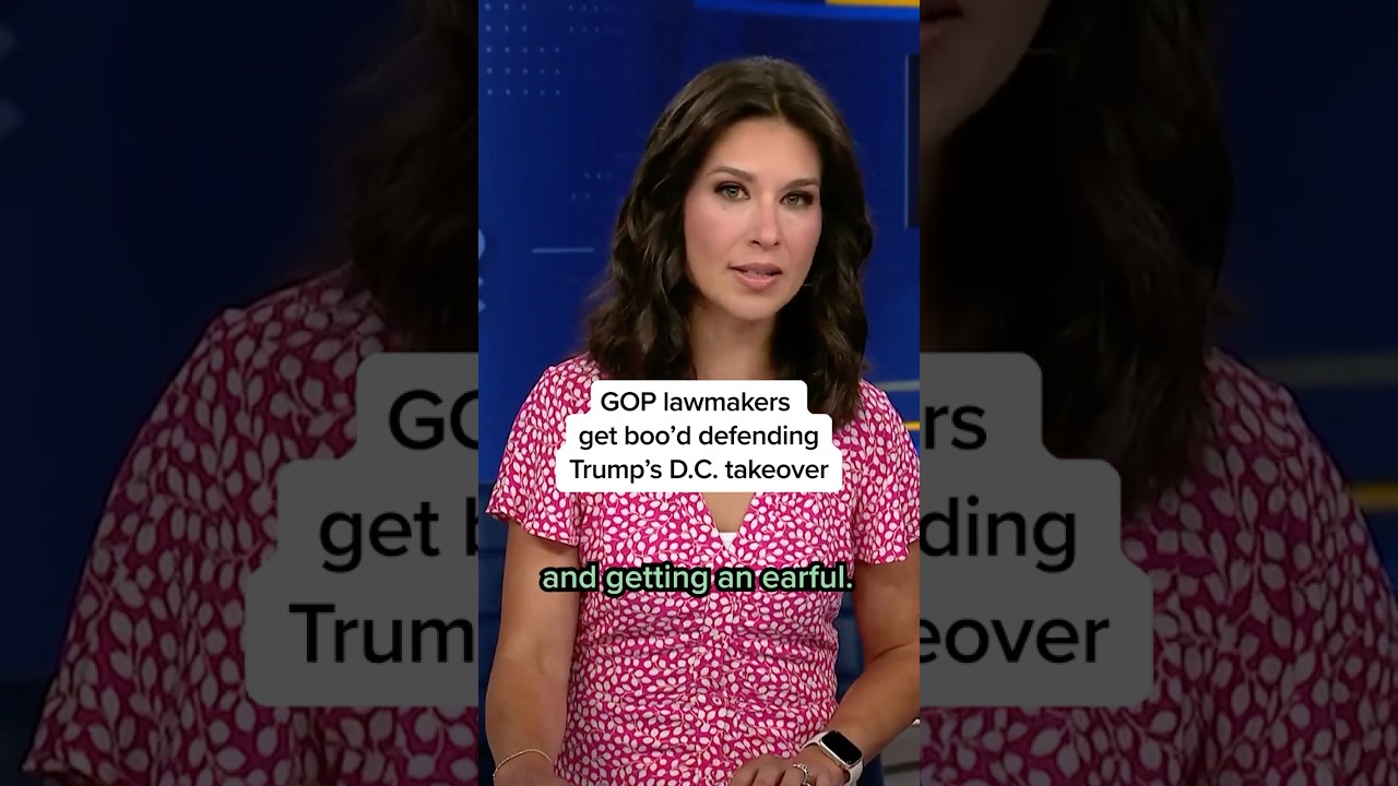 GOP lawmakers get boo'd defending Trump's D.C. takeover