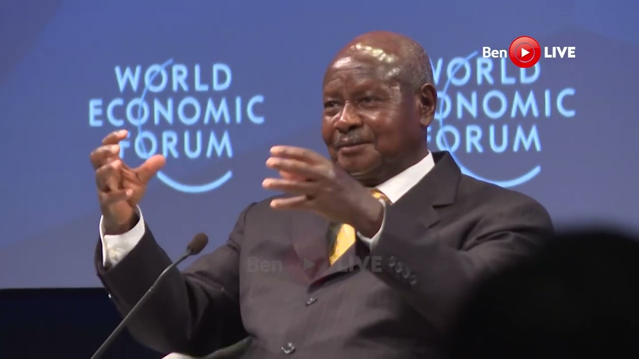 Museveni lectures at World Economic Forum: We shall be democratic after we have built ourselves
