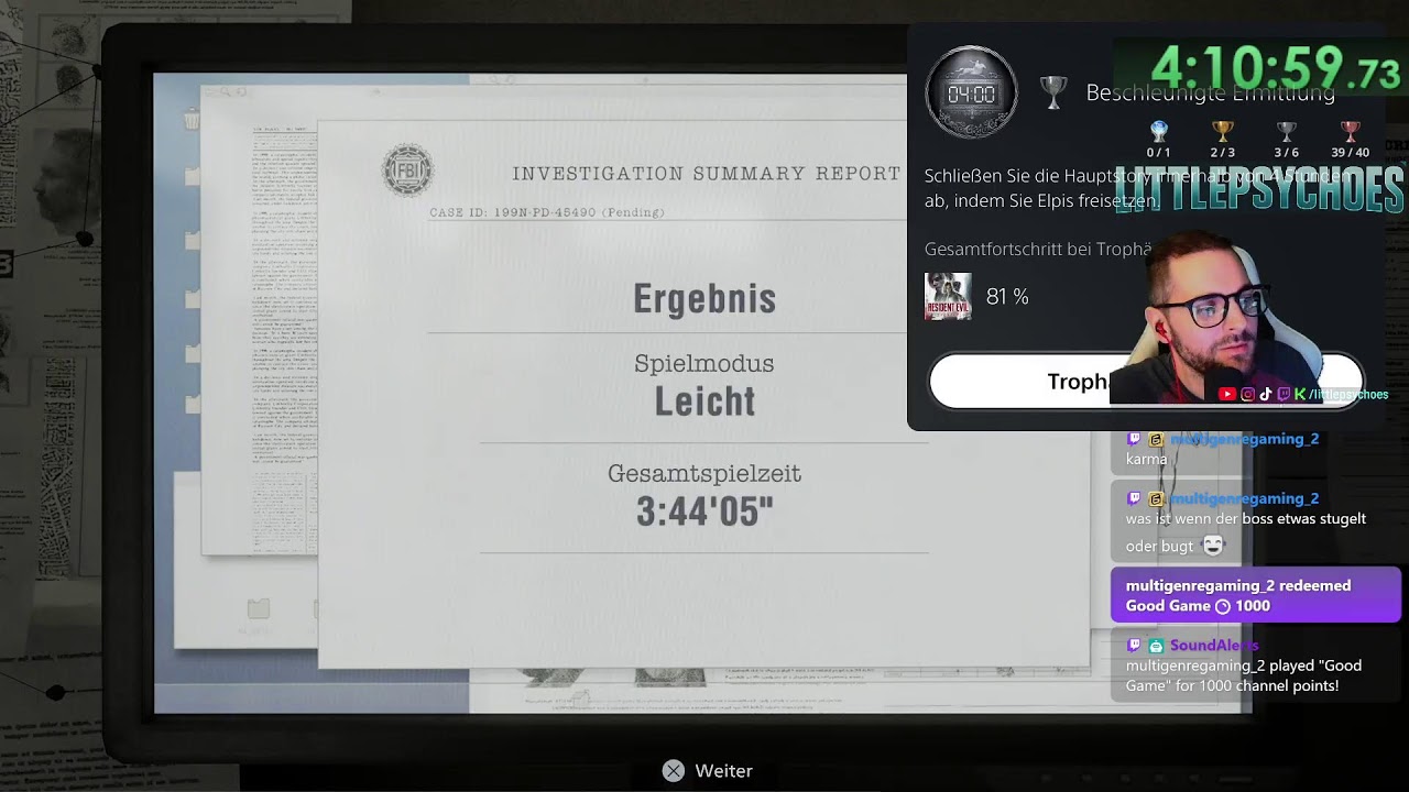 Resident Evil 9 Requiem (PS5Pro) - Platin Run - 4h Speedrun + no heals + no blood das wird knapp😅 #4