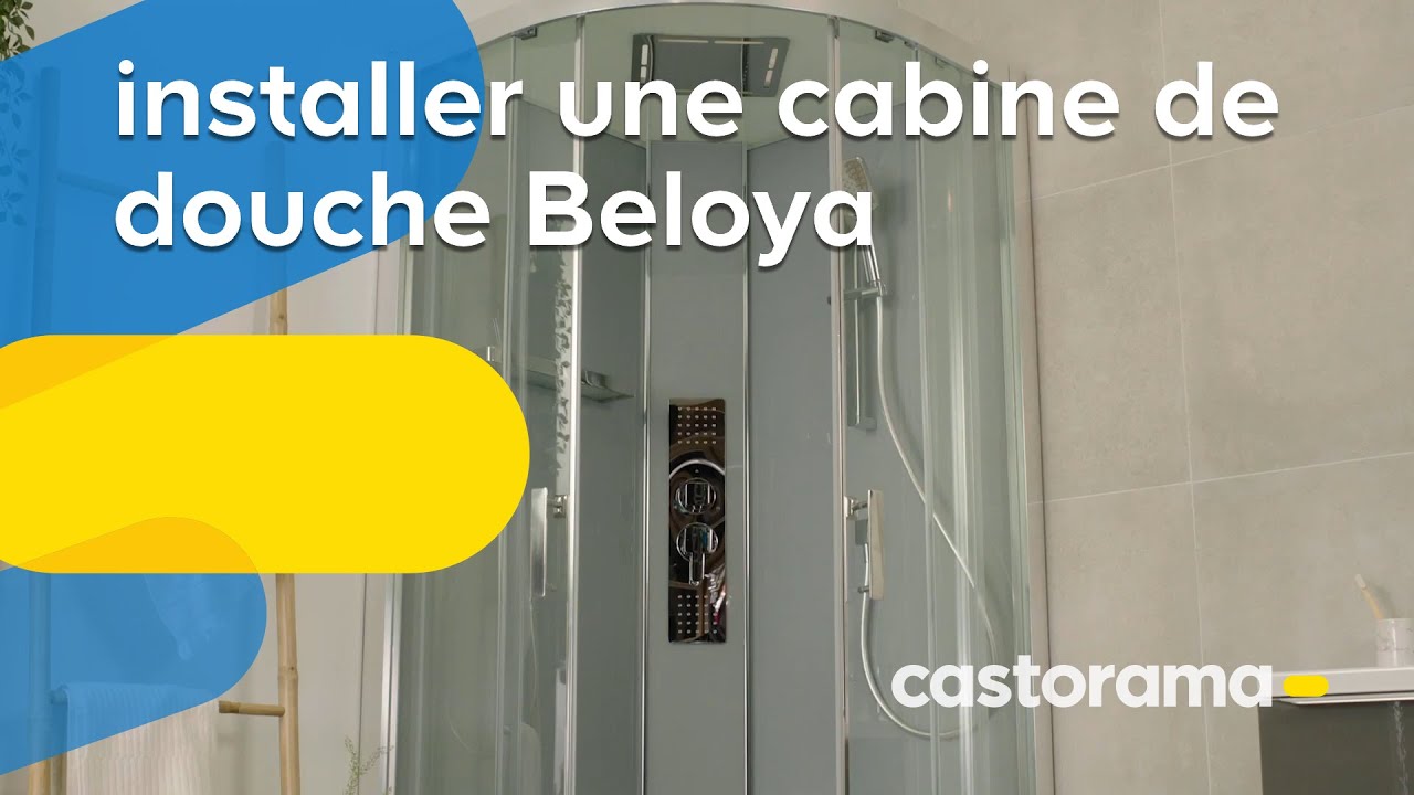 Comment installer une cabine de douche Beloya Goodhome - Castorama