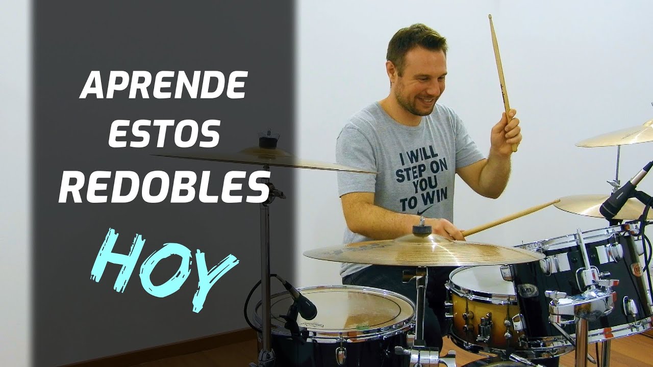 4 REDOBLES de BATERIA para PRINCIPIANTES