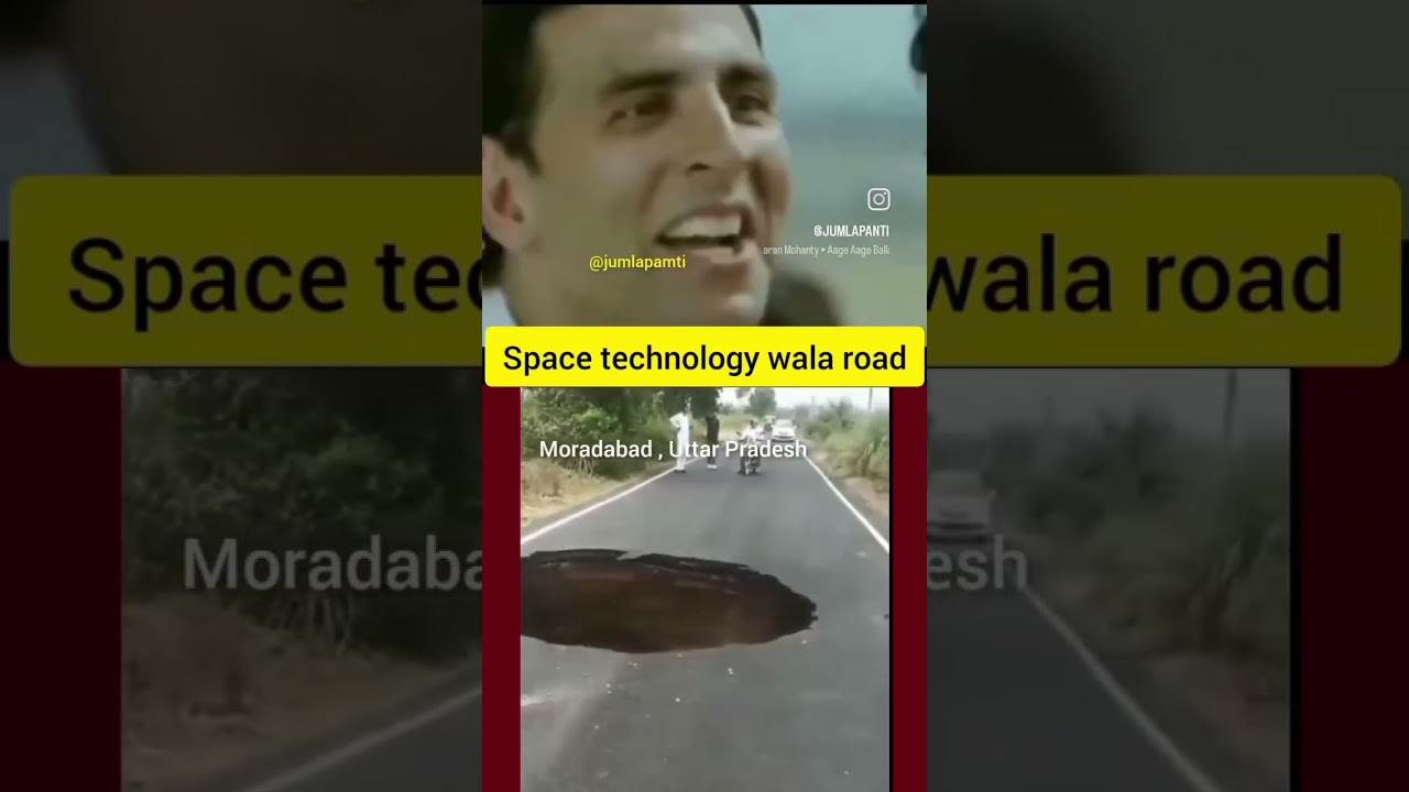 @space technology se banaya hua Modi ji ka Road#