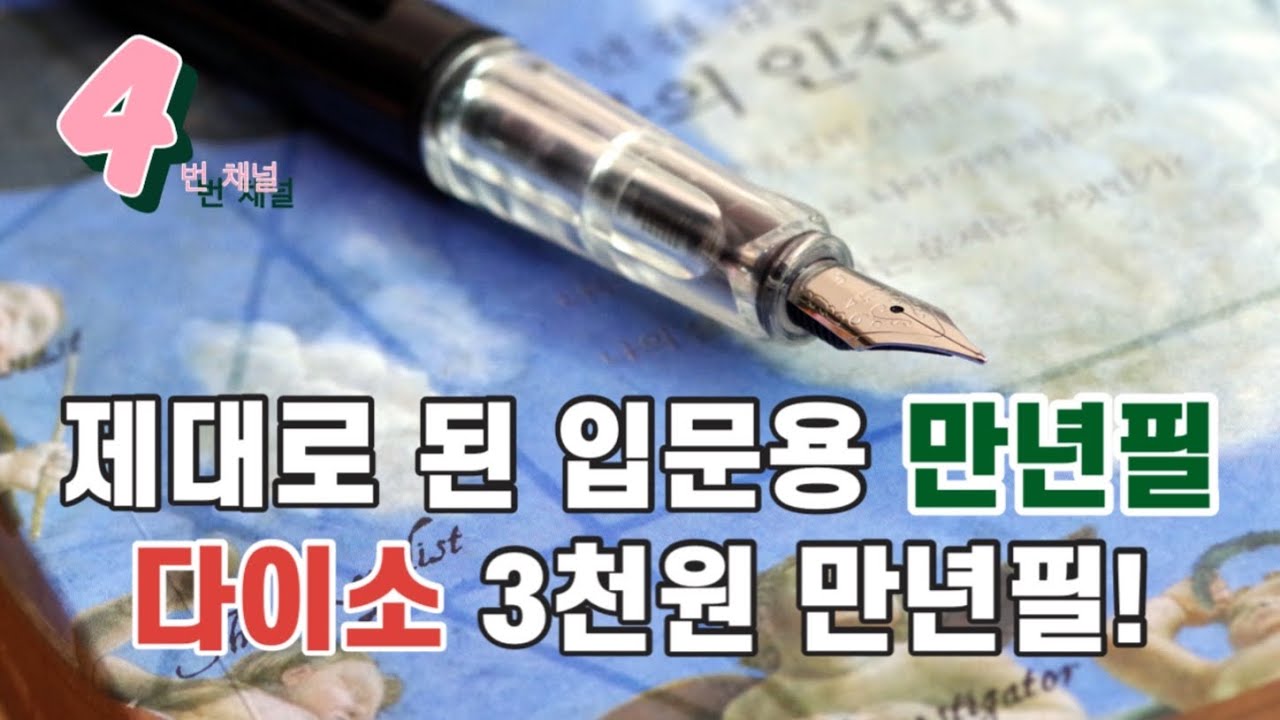 펜촉 두가지까지 다갖춘 입문용 끝판왕 다이소 만년필