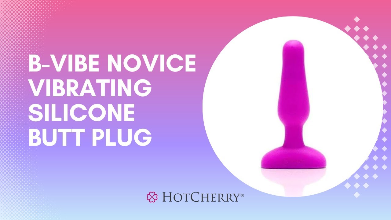 B-Vibe Novice Vibrating Silicone Butt Plug