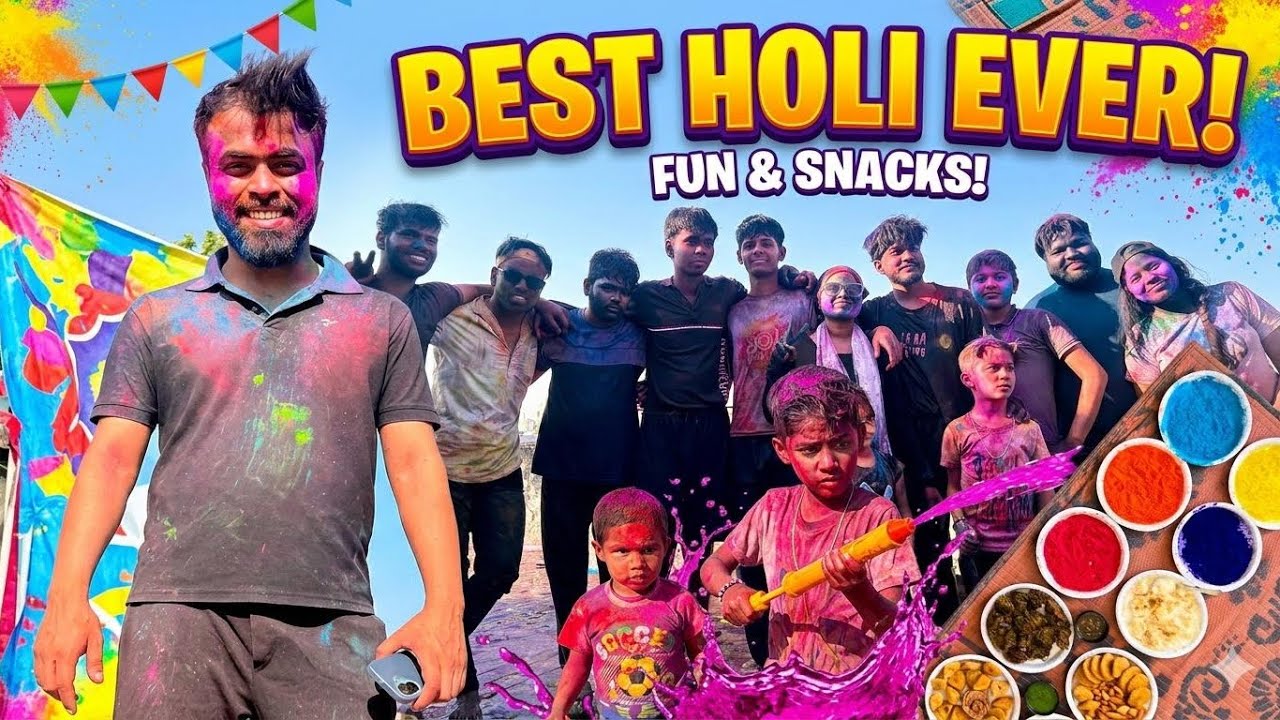 Holi Celebration 2026 with Family 🎨 