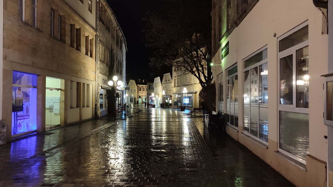 Вечерний город в Германии 🇩🇪