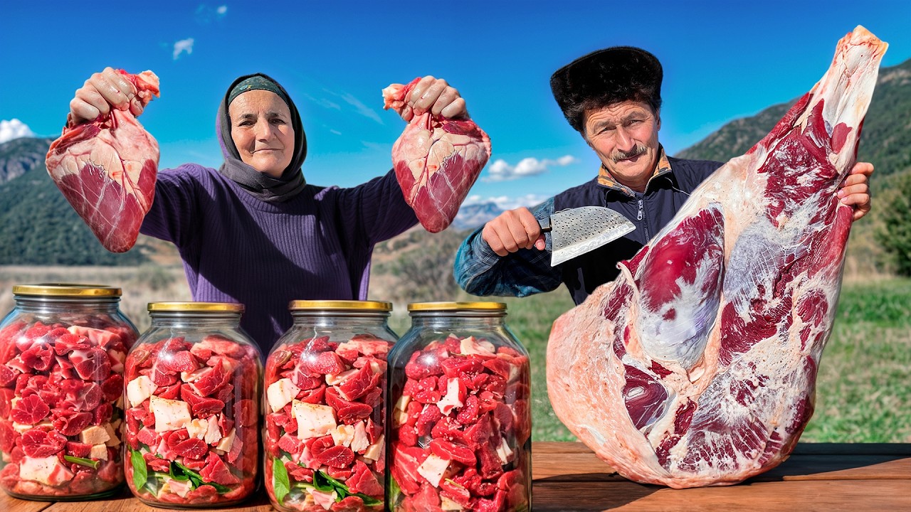Homemade Beef Stew in Jars for Family Meals🥩