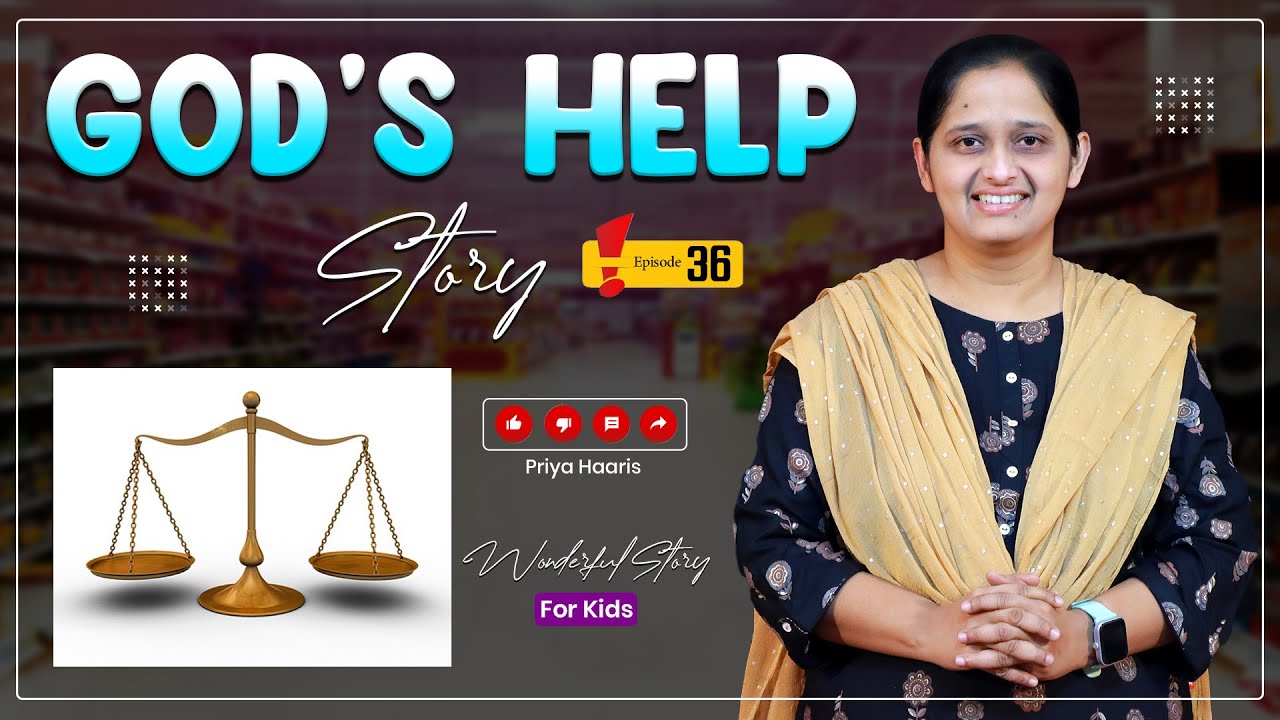 Kids story time - God's Help Story l sunday school stories in telugu l story by Priya Haaris |