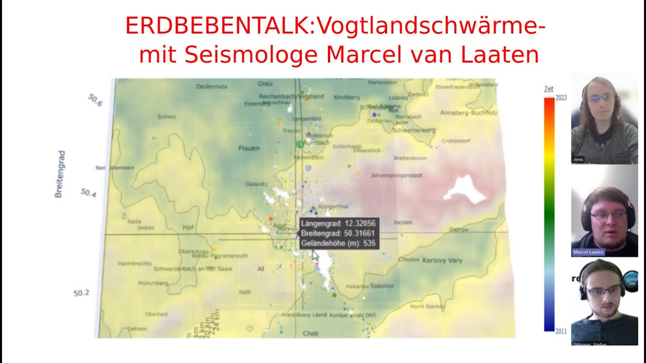Erdbebentalk: Vogtland-Schwärme - mit Seismologe Marcel van Laaten